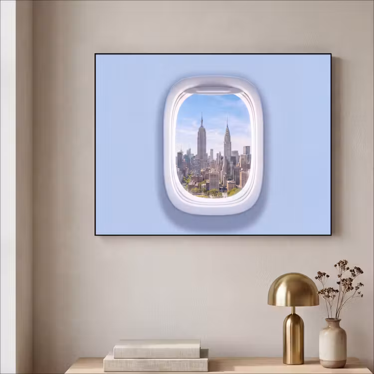 Art Frame - Stad - Vliegtuig - Uitzicht — 5