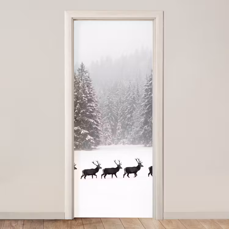 Deursticker - Natuur - Bos - Winter — 1