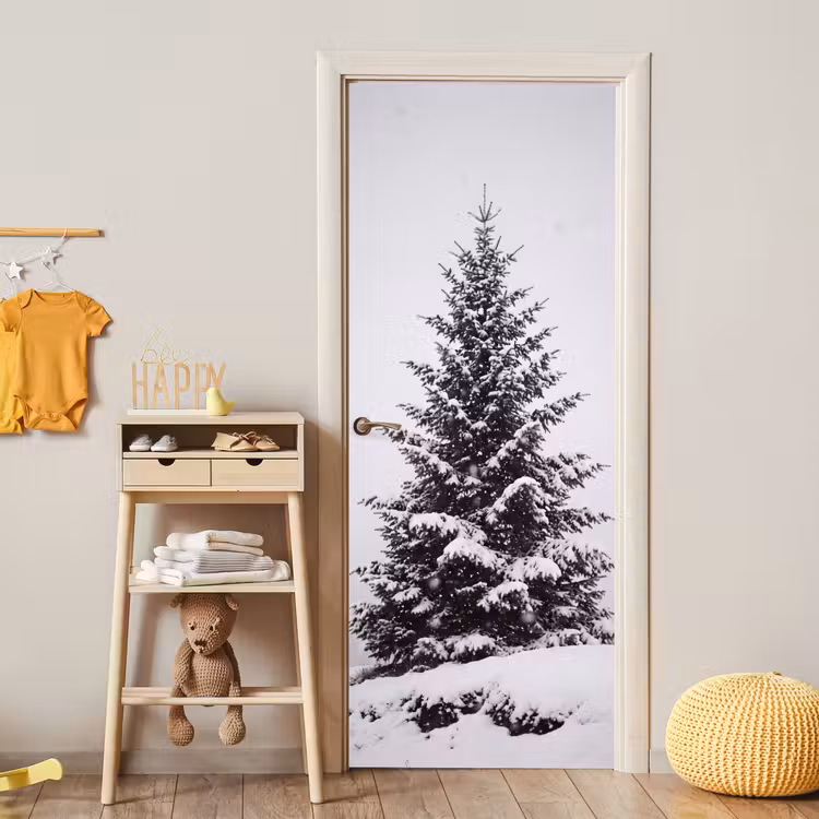 Deursticker - Boom - Winter - Sneeuw — 6