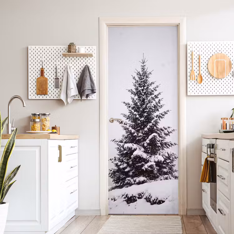 Deursticker - Boom - Winter - Sneeuw — 7