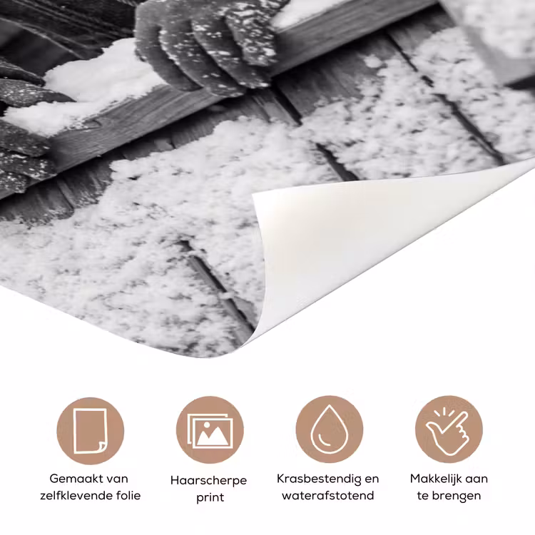 Deursticker - Kerstman - Dak - Sneeuw — 3