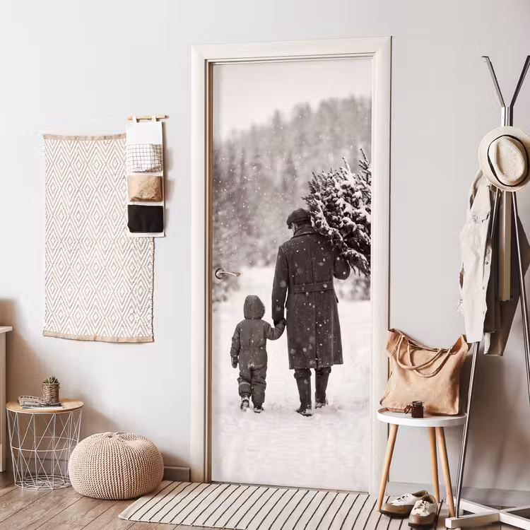 Deursticker - Man - Kind - Winter — 8