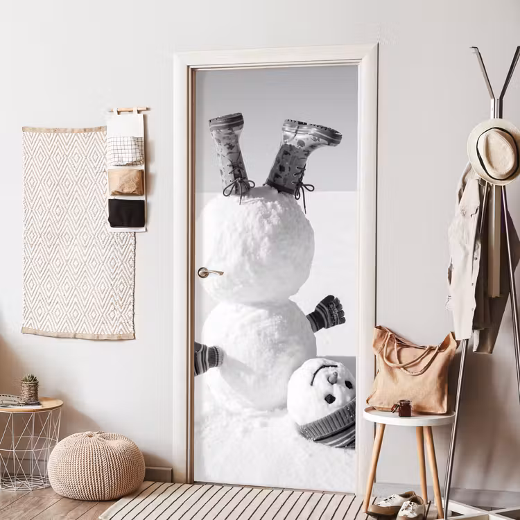Deursticker - Sneeuwpop - Laarzen - Winter — 8