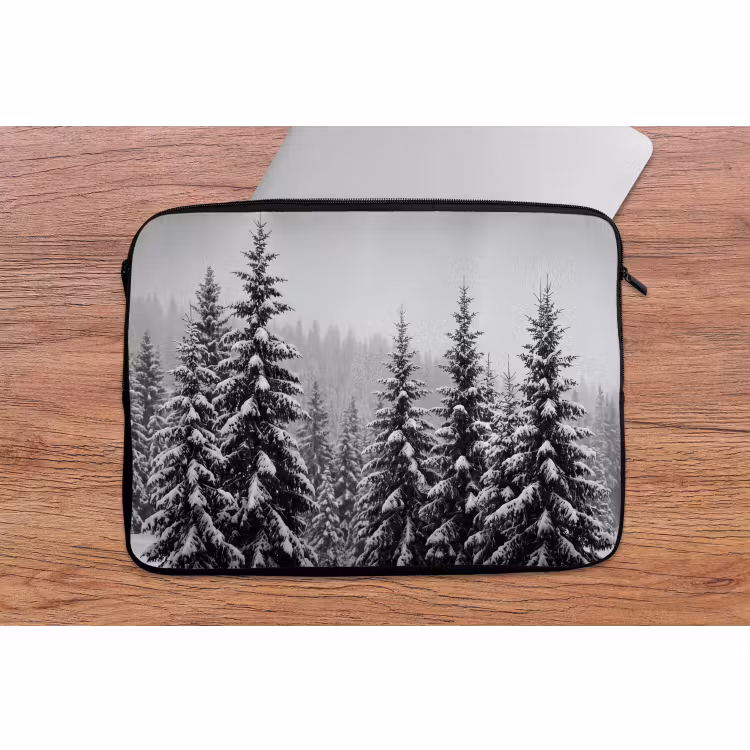 Laptophoes - Bomen - Sneeuw - Natuur — 2