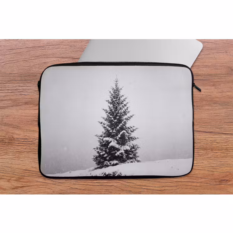 Laptophoes - Boom - Winter - Sneeuw — 2