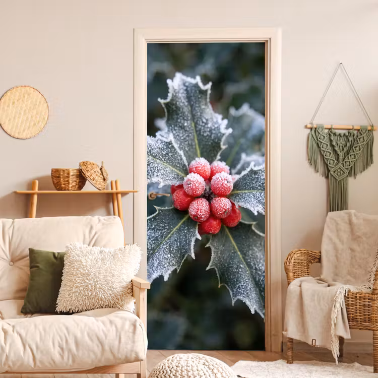 Deursticker - Plant - Berijpte - Winter — 4