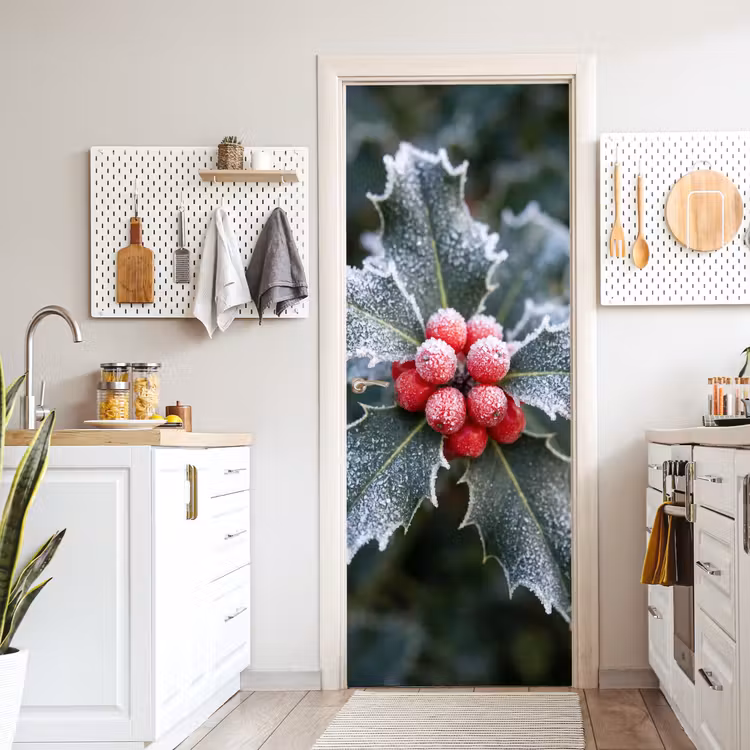 Deursticker - Plant - Berijpte - Winter — 7