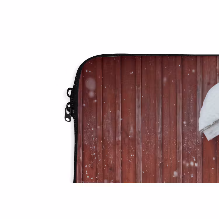 Laptophoes - Deur - Kerstkrans - Winter — 5