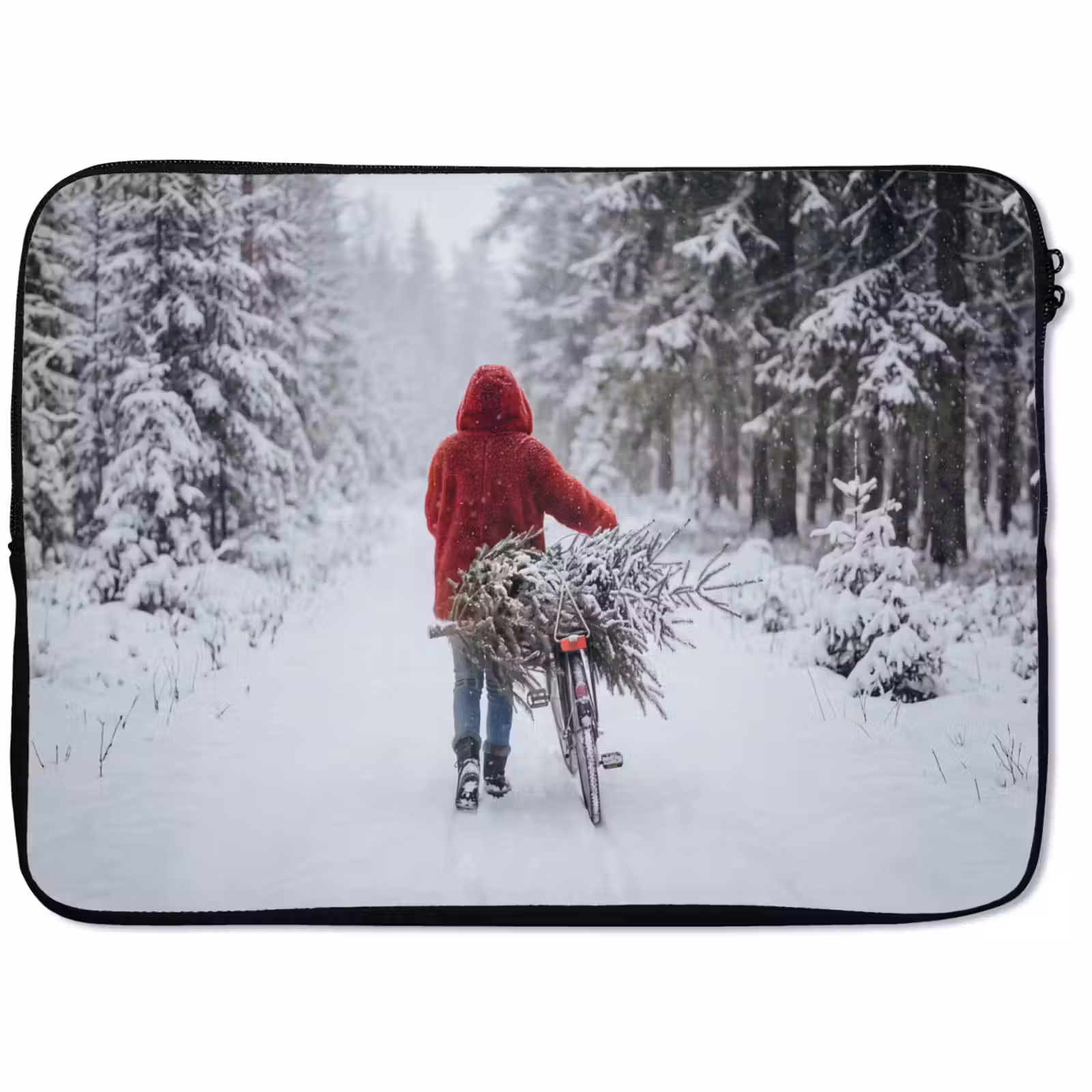 Laptophoes - Persoon - Boom - Winter — 1