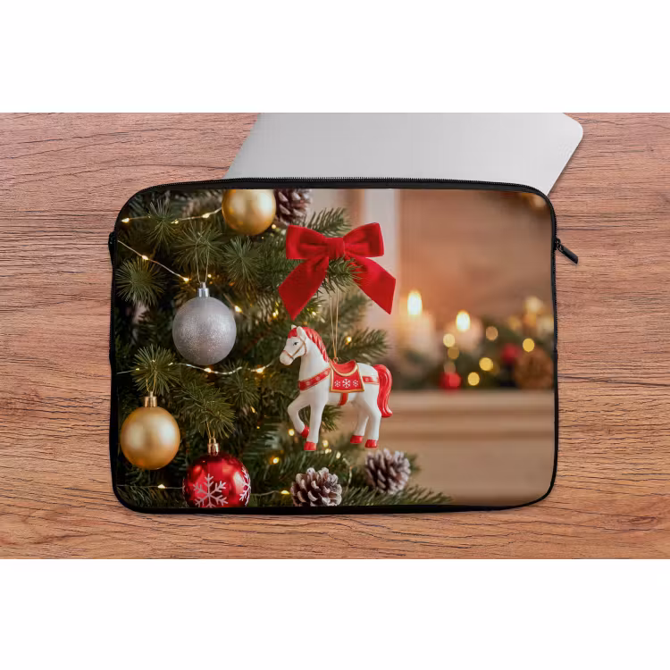 Laptophoes - Paard - Kerst - Decoratie — 2