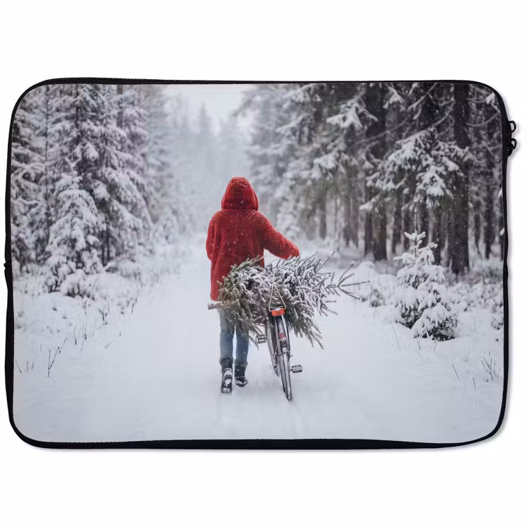 Laptophoes - Persoon - Boom - Winter — 1