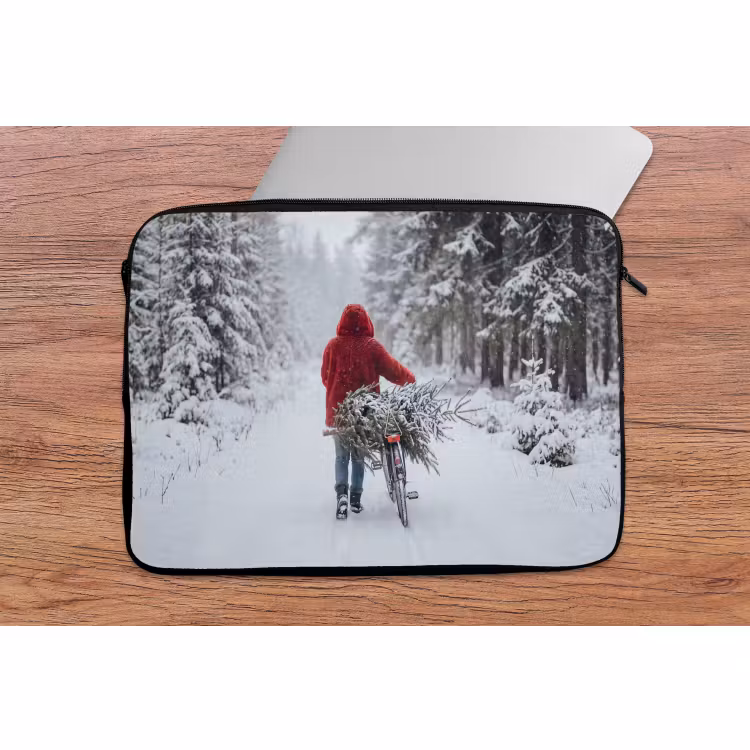 Laptophoes - Persoon - Boom - Winter — 2