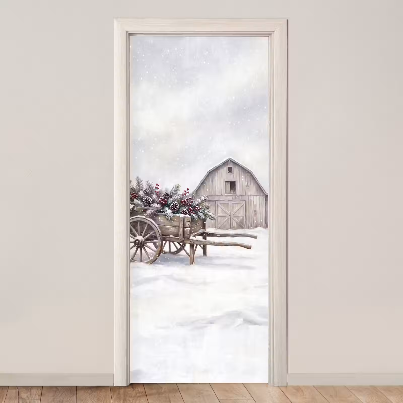 Deursticker - Kar - Winter - Kerst — 1