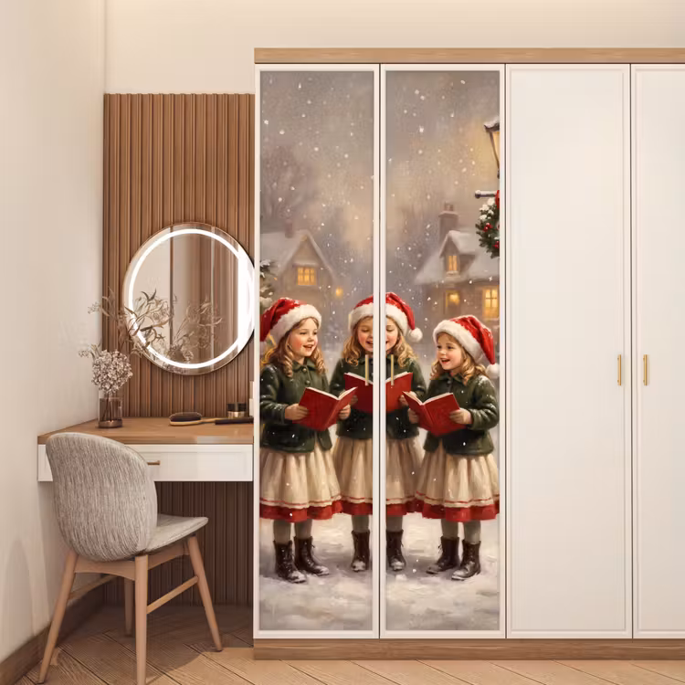 Deursticker - Kinderen - Kerst - Sneeuw — 5
