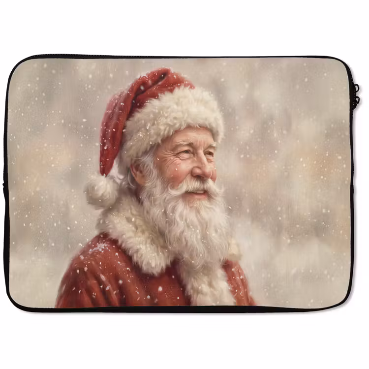Laptophoes - Kerstman - Sneeuw - Kerst — 1