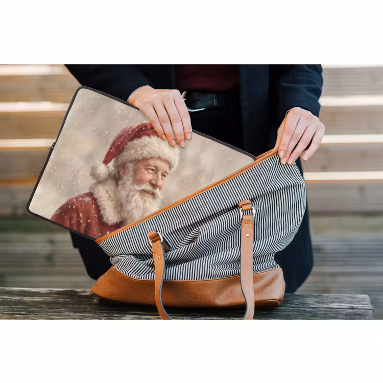 Laptophoes - Kerstman - Sneeuw - Kerst — 4