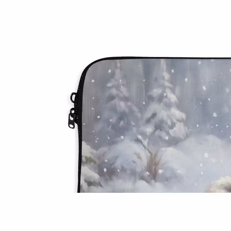 Laptophoes - Muizen - Laarzen - Sneeuw — 5