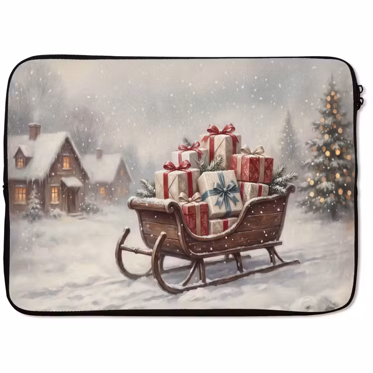 Laptophoes - Slede - Cadeaus - Kerst — 1