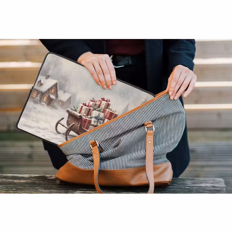 Laptophoes - Slede - Cadeaus - Kerst — 4