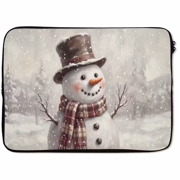 Laptophoes - Sneeuwman - Winter - Kerst — 1
