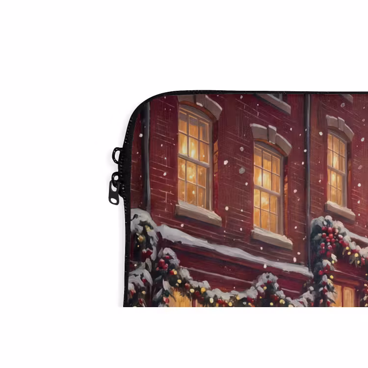 Laptophoes - Stad - Kerst - Winter — 5