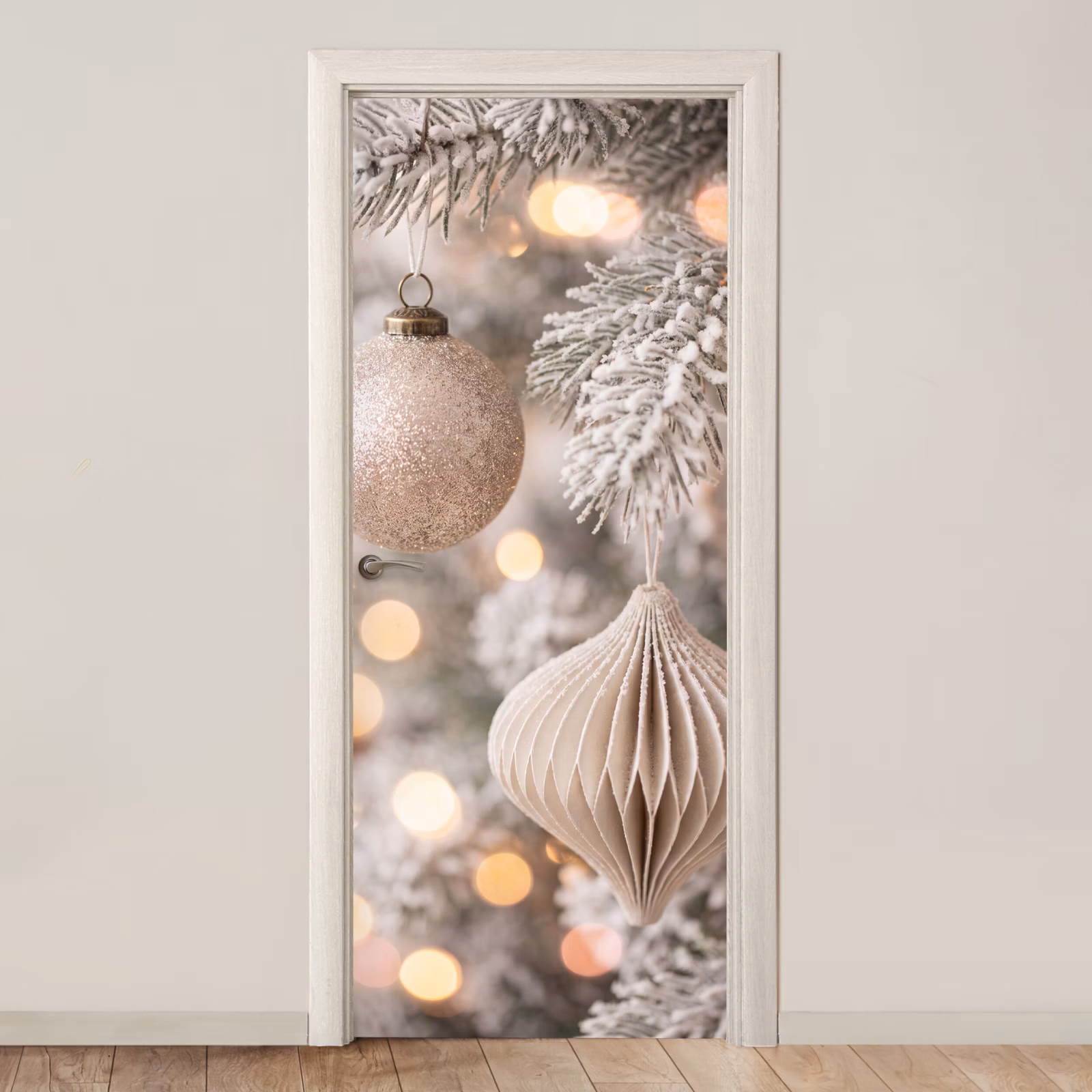 Deursticker - Kerstbal - Kerst - Goud — 1