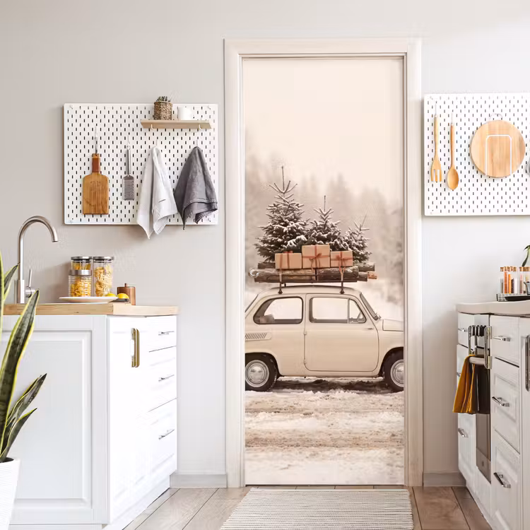 Deursticker - Auto - Winter - Sneeuw — 7