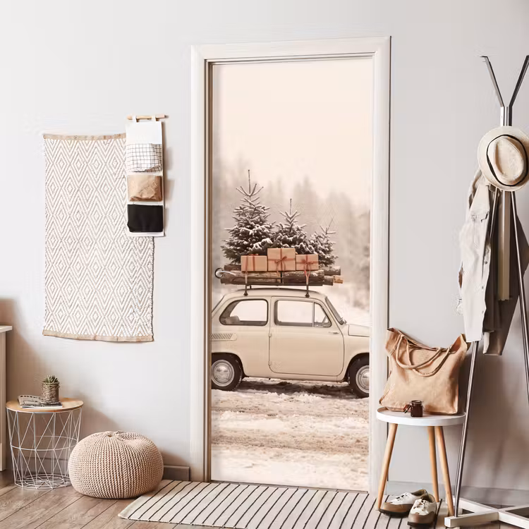 Deursticker - Auto - Winter - Sneeuw — 8