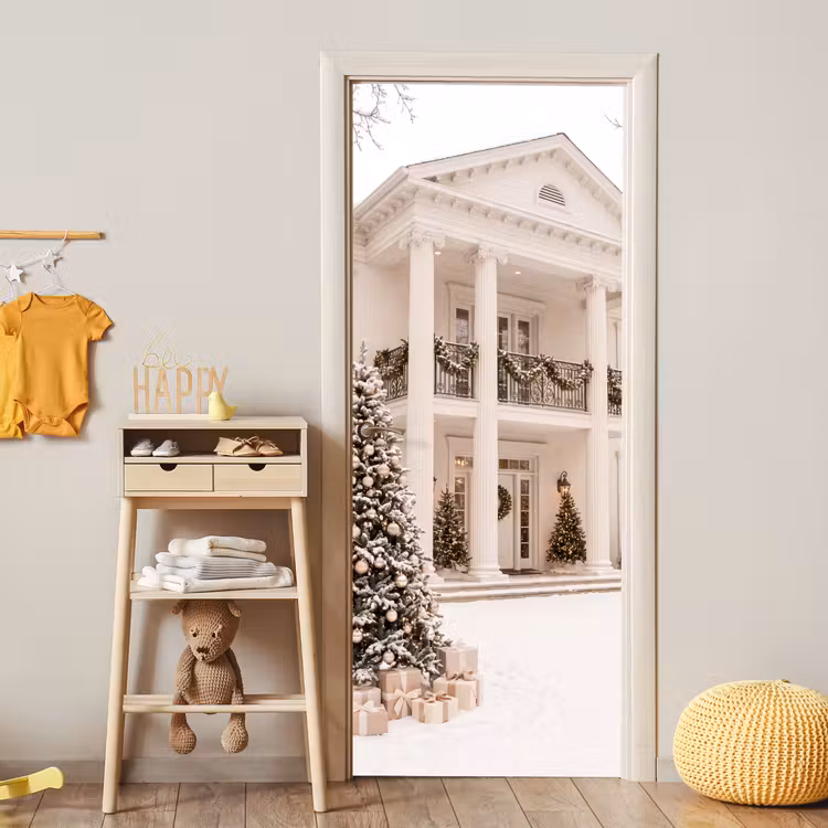 Deursticker - Huis - Kerst - Winter — 6