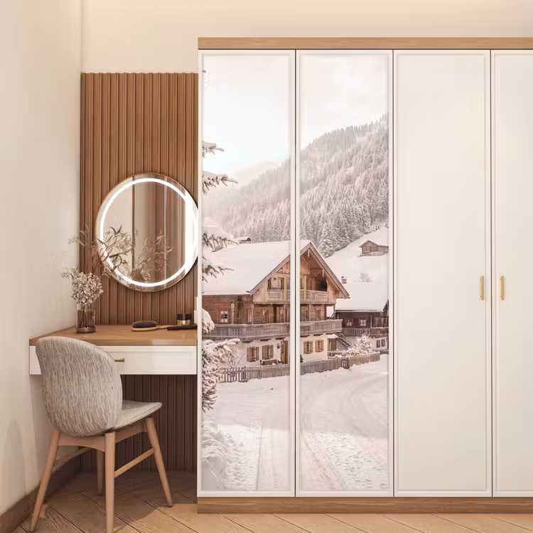Deursticker - Huis - Sneeuw - Winter — 5