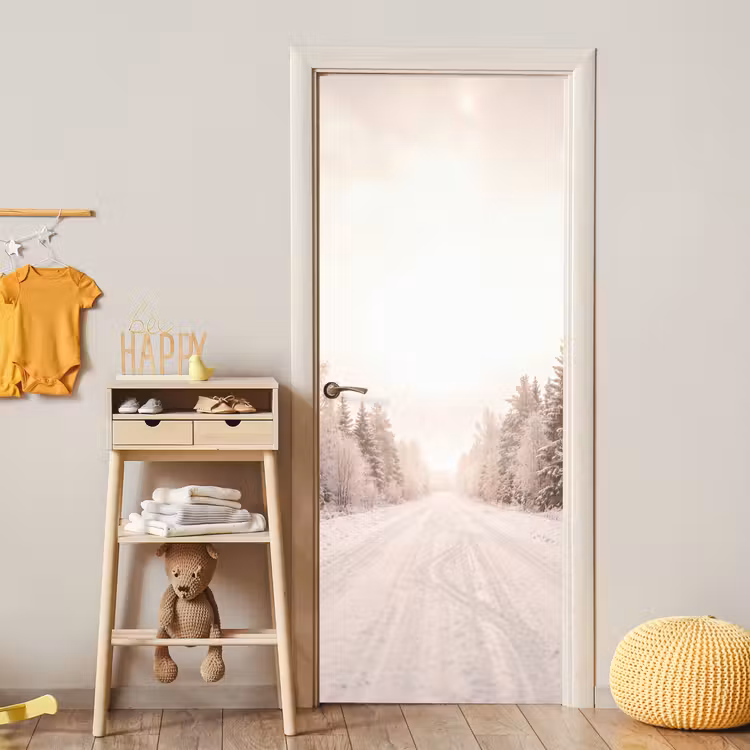 Deursticker - Weg - Sneeuw - Winter — 6