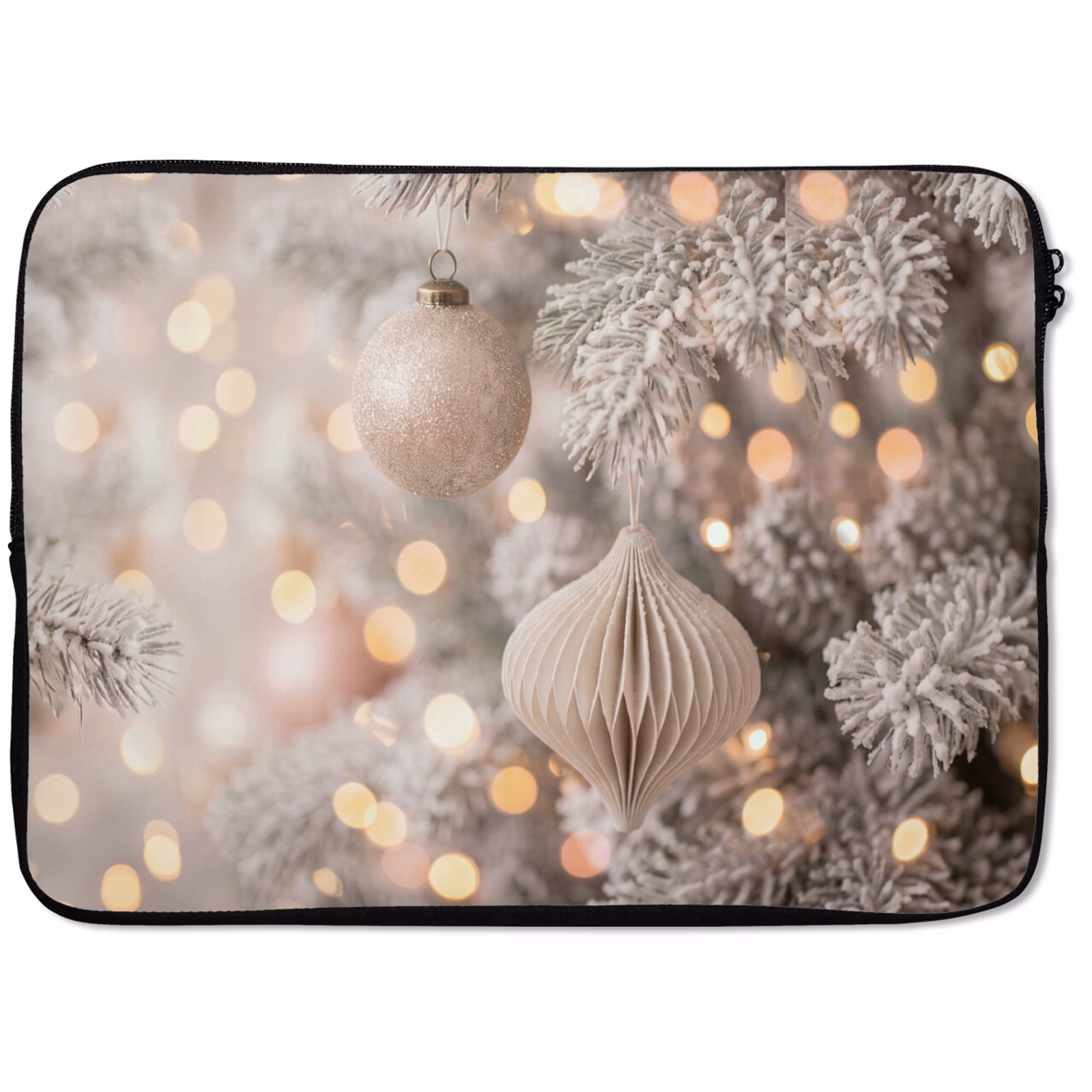 Laptophoes - Kerstbal - Kerst - Goud — 1