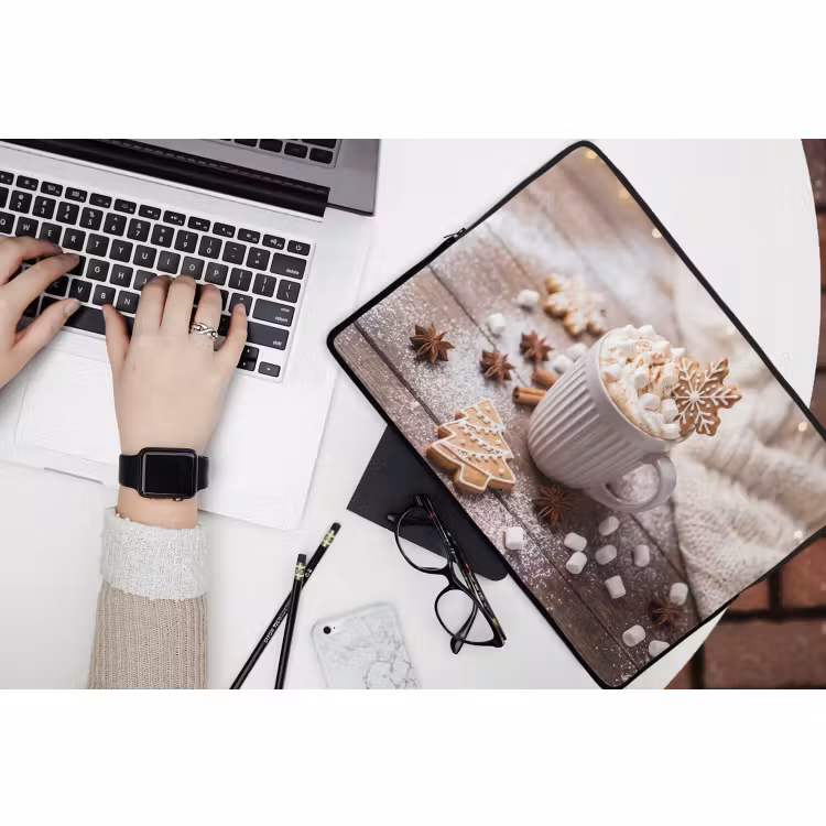 Laptophoes - Drank - Marshmallows - Kerst — 3