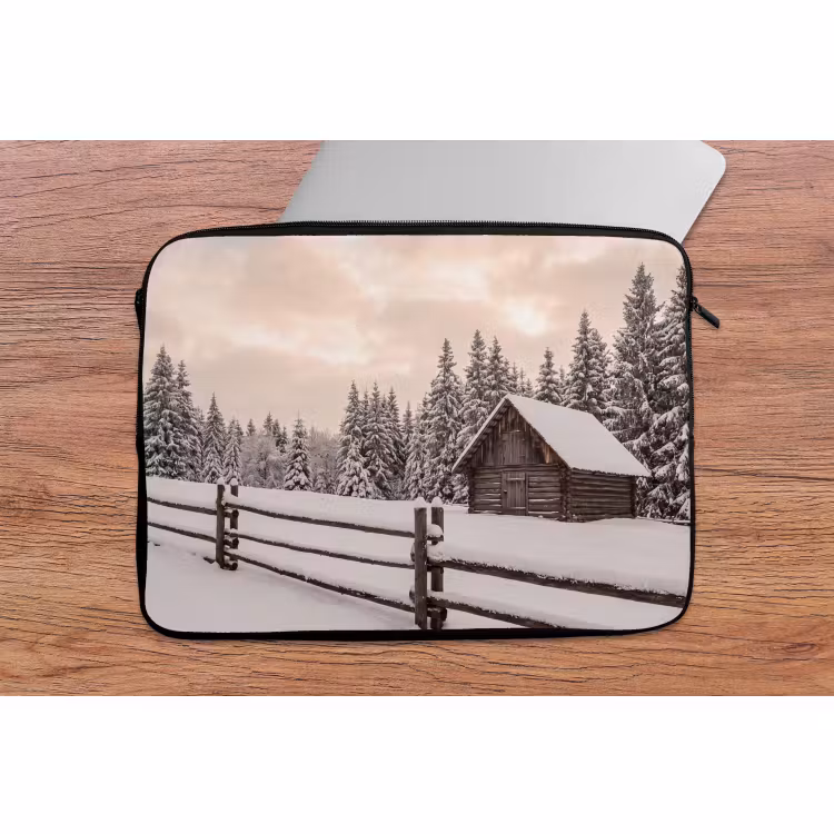 Laptophoes - Hut - Sneeuw - Winter — 2