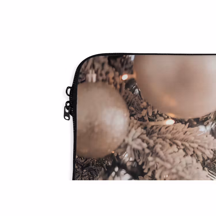 Laptophoes - Kerstboom - Goud - Kerst — 5
