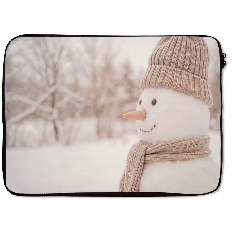 Laptophoes - Sneeuwpop - Winter - Sneeuw — 1