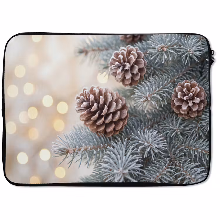 Laptophoes - Berijpte dennenappel - Winter — 1