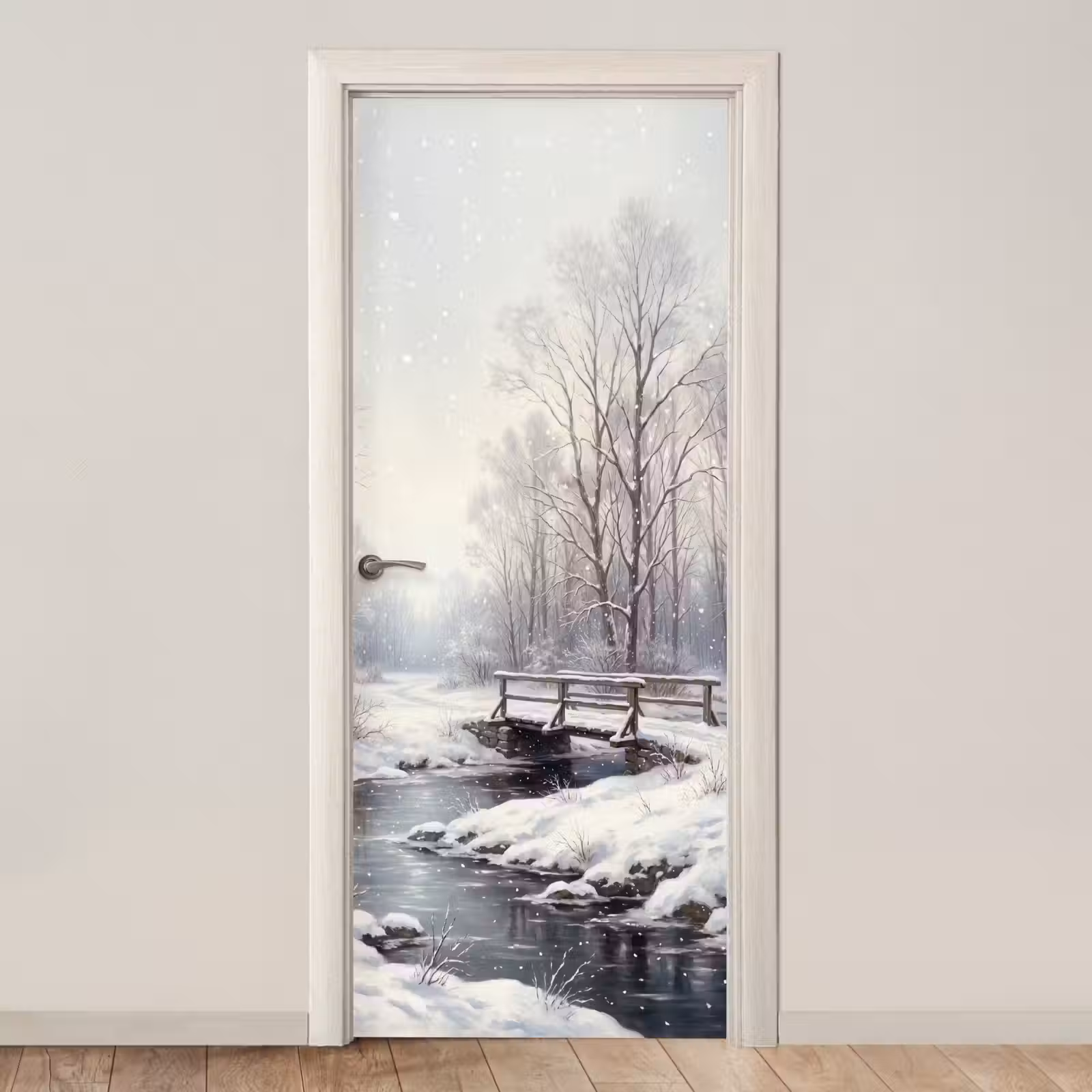 Deursticker - Landschap - Sneeuw - Winter — 1