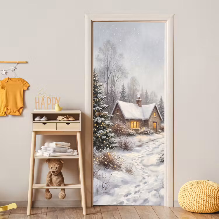 Deursticker - Bos - Winter - Landschap — 6