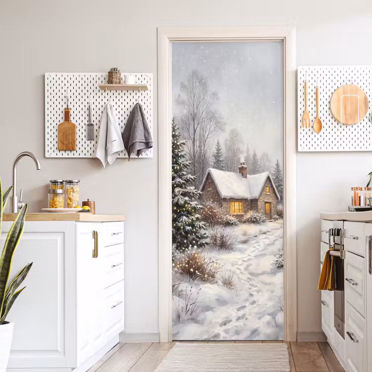 Deursticker - Bos - Winter - Landschap — 7