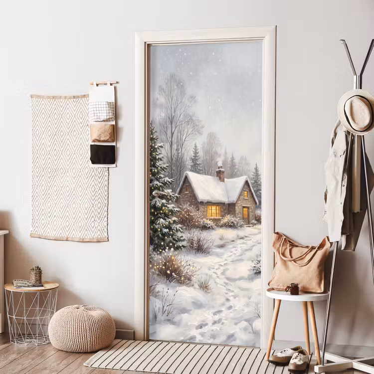 Deursticker - Bos - Winter - Landschap — 8