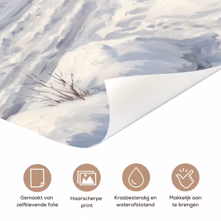 Deursticker - Dorp - Sneeuw - Winter — 3