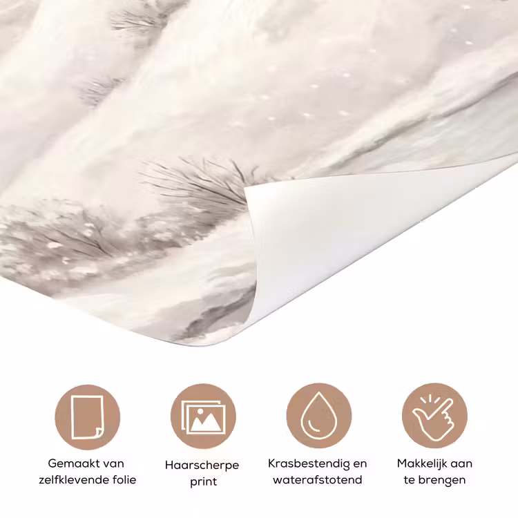 Deursticker - Dorp - Winter - Sneeuw — 3