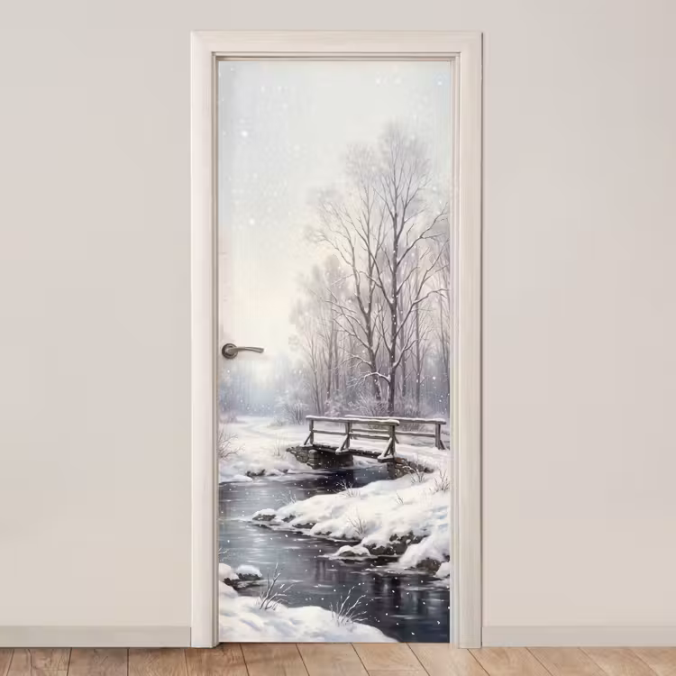 Deursticker - Landschap - Sneeuw - Winter — 1