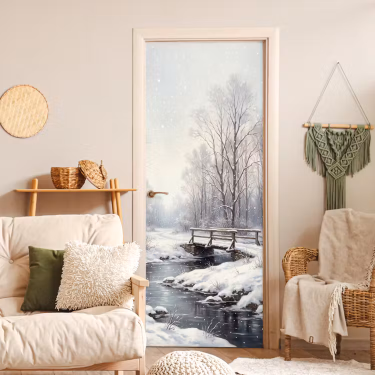 Deursticker - Landschap - Sneeuw - Winter — 4