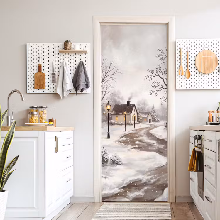 Deursticker - Winter - Landschap - Sneeuw — 7