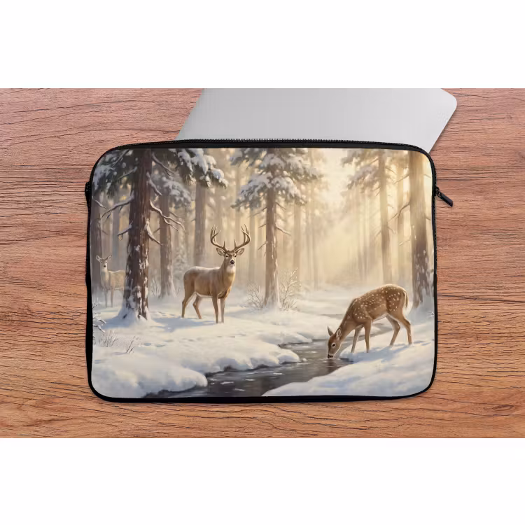 Laptophoes - Dieren - Sneeuw - Natuur — 2