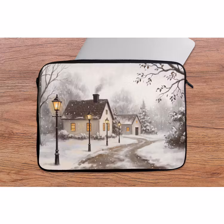 Laptophoes - Winter - Landschap - Sneeuw — 2