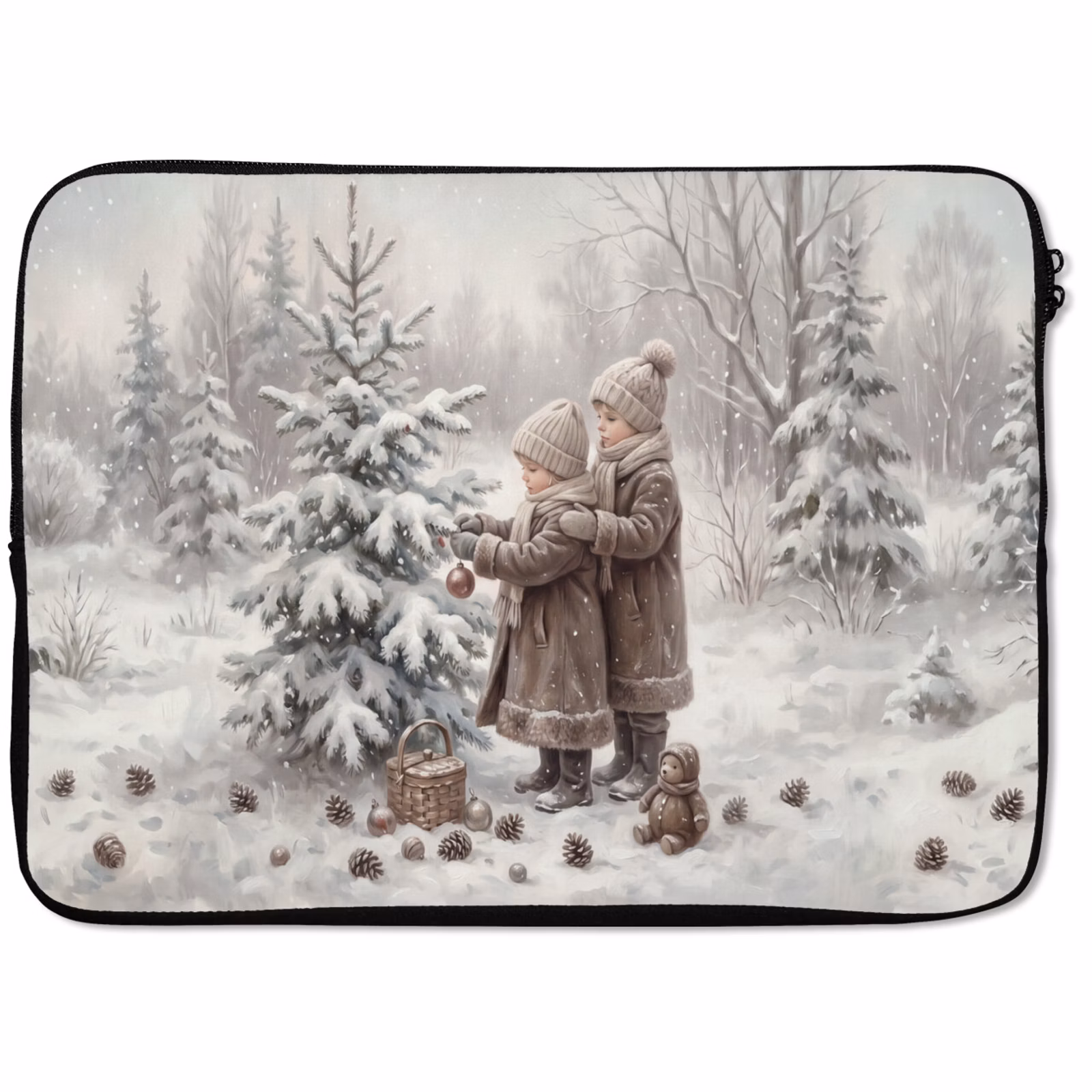 Laptophoes - Kinderen - Kerst - Winter — 1