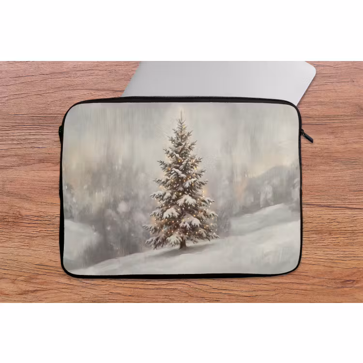Laptophoes - Boom - Kerst - Lichtjes — 2
